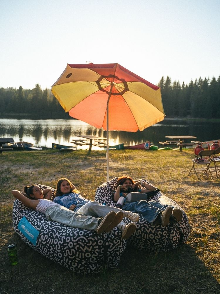 Relaxing at YMCA Camp Sequoia Lake