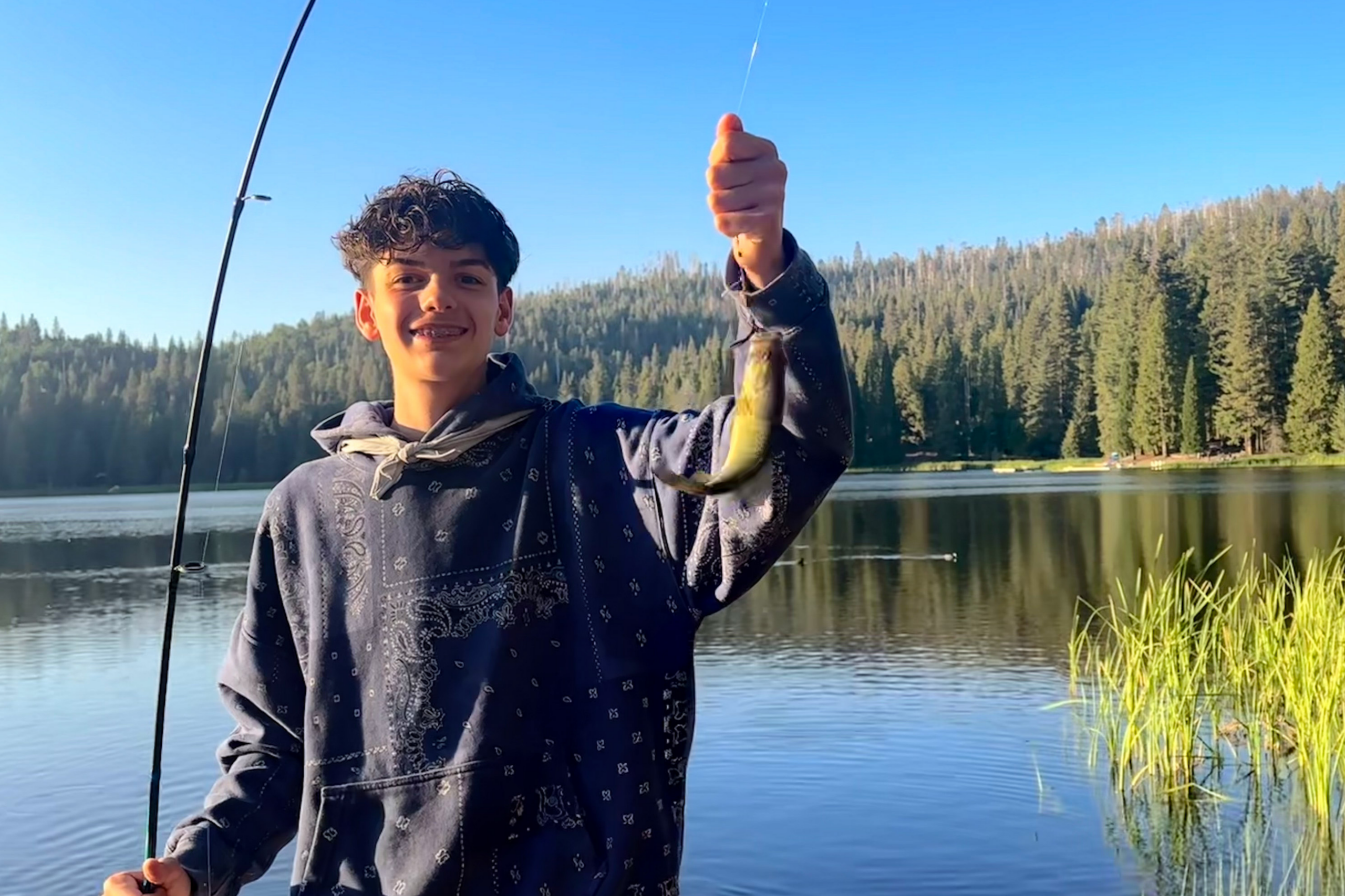 teen camp - fishing